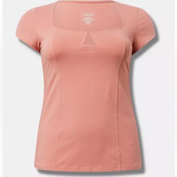 New Torrid Foxy Notch Neck Cap Sleeve Top - Picture 6 of 7